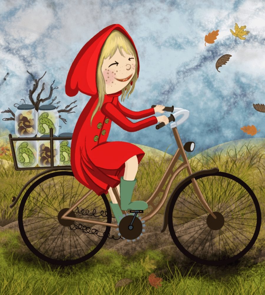 dziewczynka na rowerze